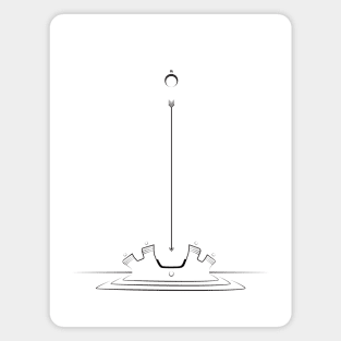 minimalist raindrop Magnet